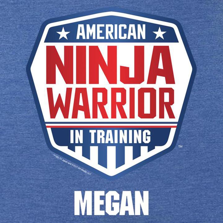 Personalized American Ninja Warrior In Training Women's Tri-Blend Short Sleeve T-Shirt