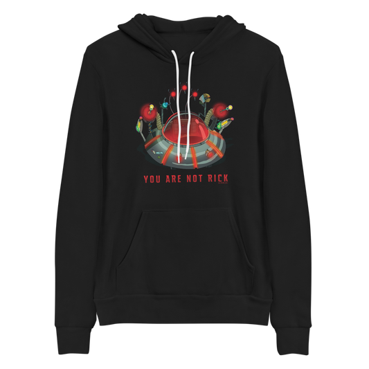 Rick and Morty You Are Not Rick Adult Fleece Hooded Sweatshirt
