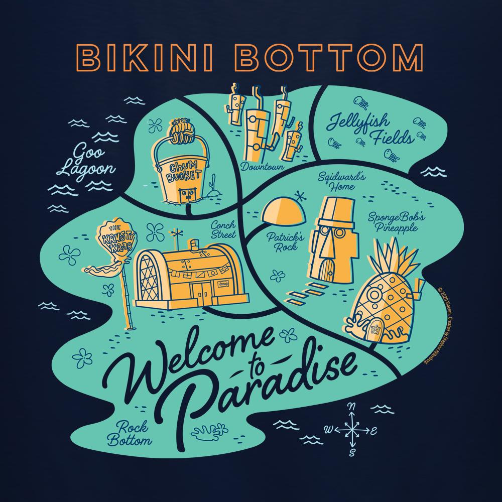 SpongeBob SquarePants Welcome to Paradise Adult Tank Top