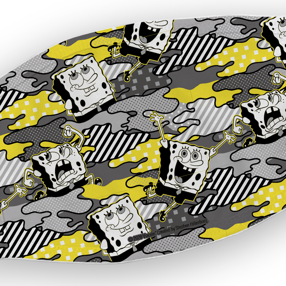 SpongeBob SquarePants Camo Washable Face Mask - SpongeBob SquarePants Official Shop