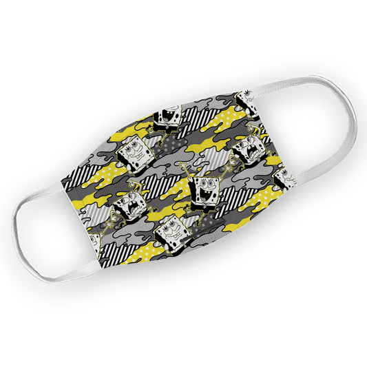 SpongeBob SquarePants Camo Washable Face Mask - SpongeBob SquarePants Official Shop
