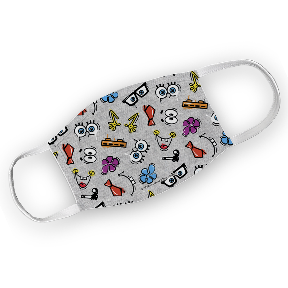SpongeBob SquarePants Emojis Washable Face Mask - SpongeBob SquarePants Official Shop