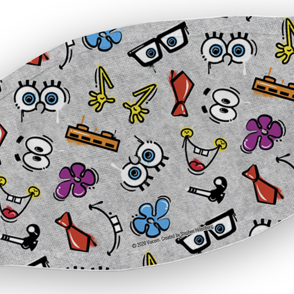 SpongeBob SquarePants Emojis Washable Face Mask - SpongeBob SquarePants Official Shop