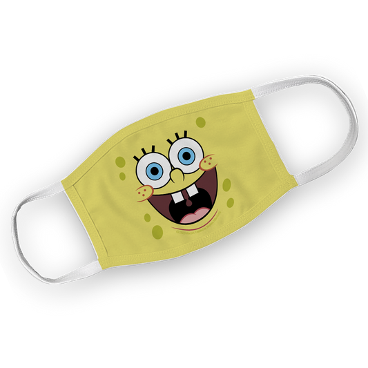 SpongeBob SquarePants Big Face Washable Face Mask - SpongeBob SquarePants Official Shop