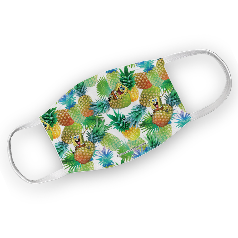 SpongeBob SquarePants Pineapple Washable Face Mask - SpongeBob SquarePants Official Shop