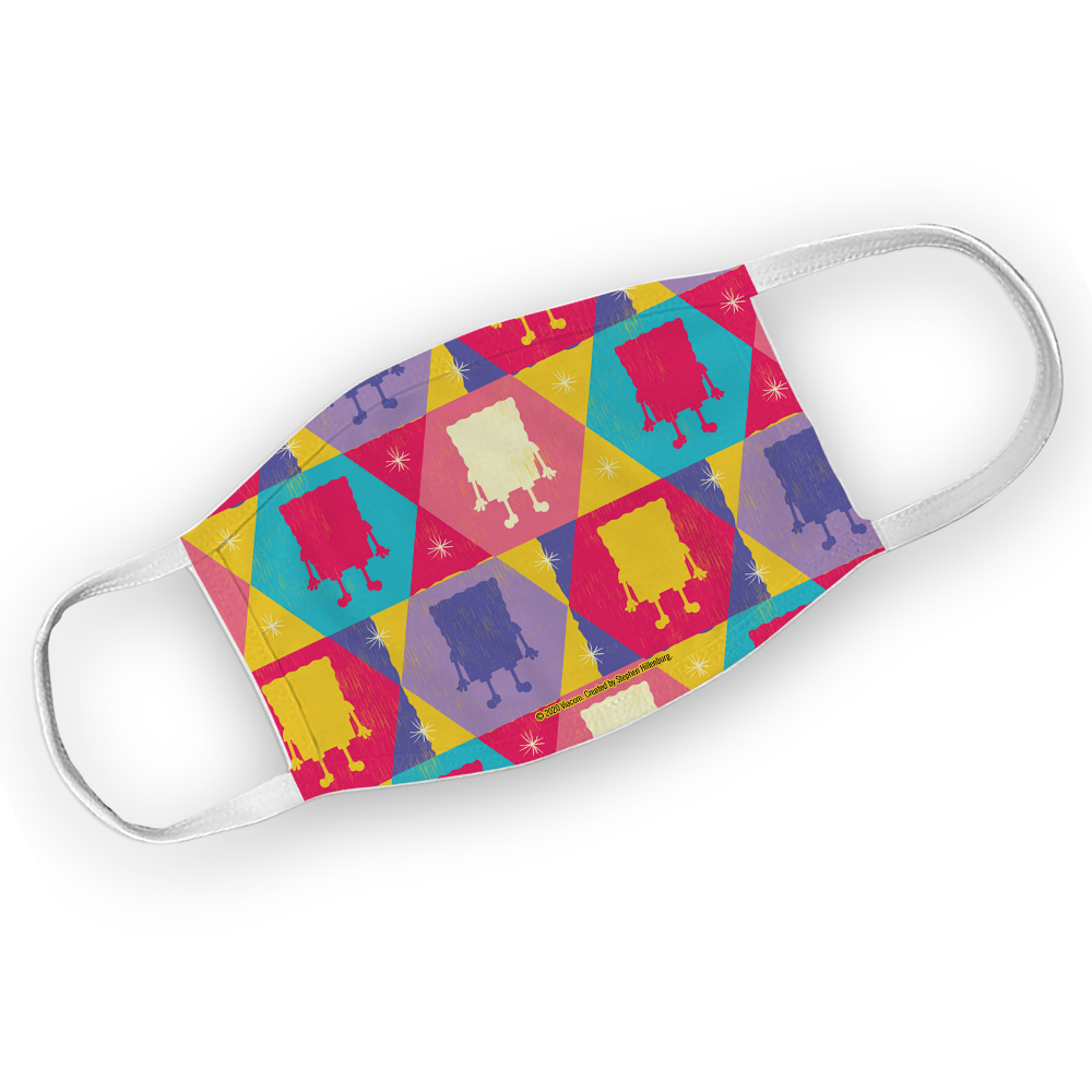 SpongeBob SquarePants Silhouette Washable Face Mask - SpongeBob SquarePants Official Shop