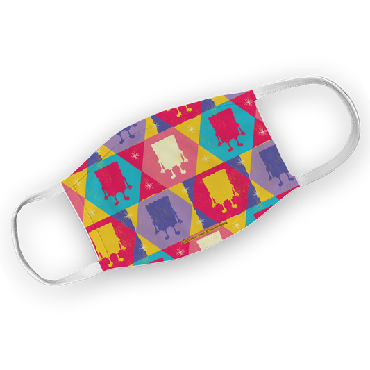 SpongeBob SquarePants Silhouette Washable Face Mask - SpongeBob SquarePants Official Shop