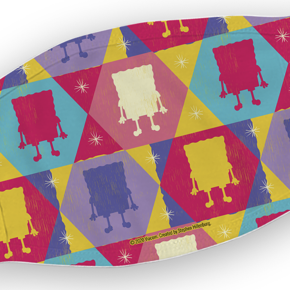SpongeBob SquarePants Silhouette Washable Face Mask - SpongeBob SquarePants Official Shop