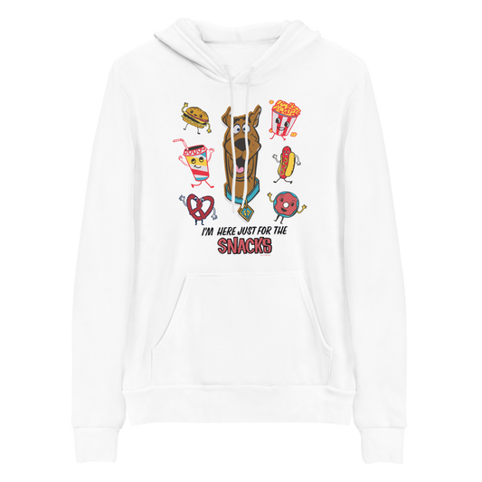 Scooby-Doo I'm Here Just For The Snacks Adult Fleece Hooded Sweatshirt