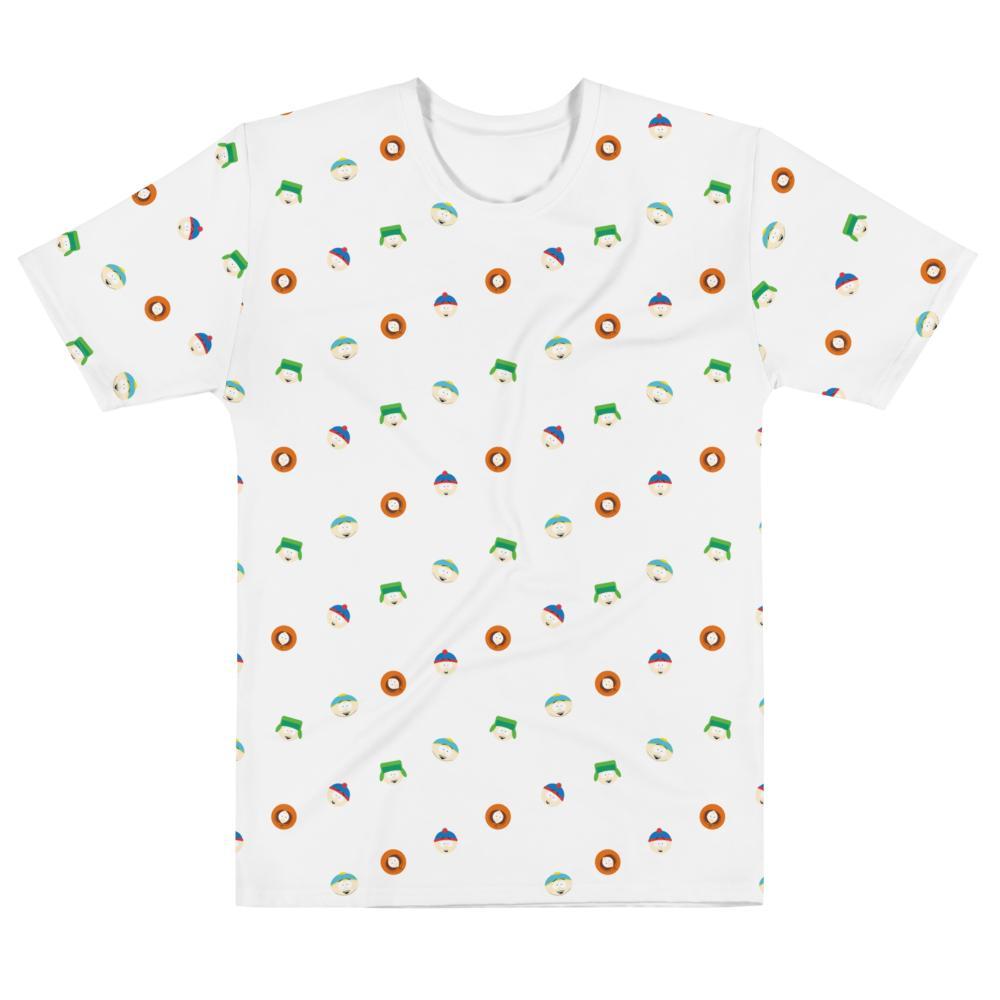 South Park Character Faces Adult All-Over Print T-Shirt