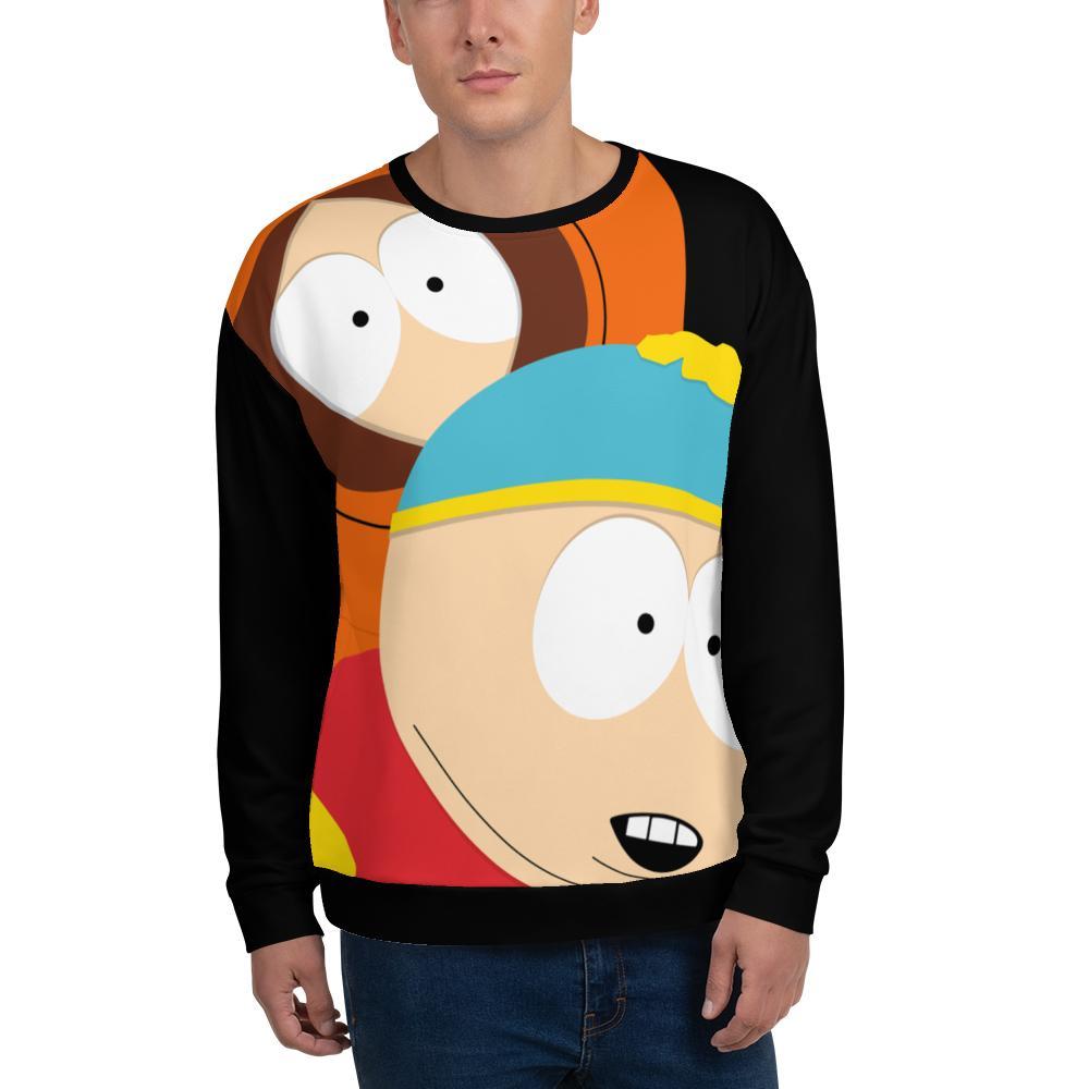 South Park Cartman & Kenny Adult All-Over Print Sweatshirt