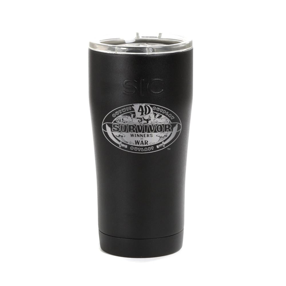 Survivor Season 40 Winners at War Logo Laser Engraved SIC Tumbler | Official CBS Entertainment Store