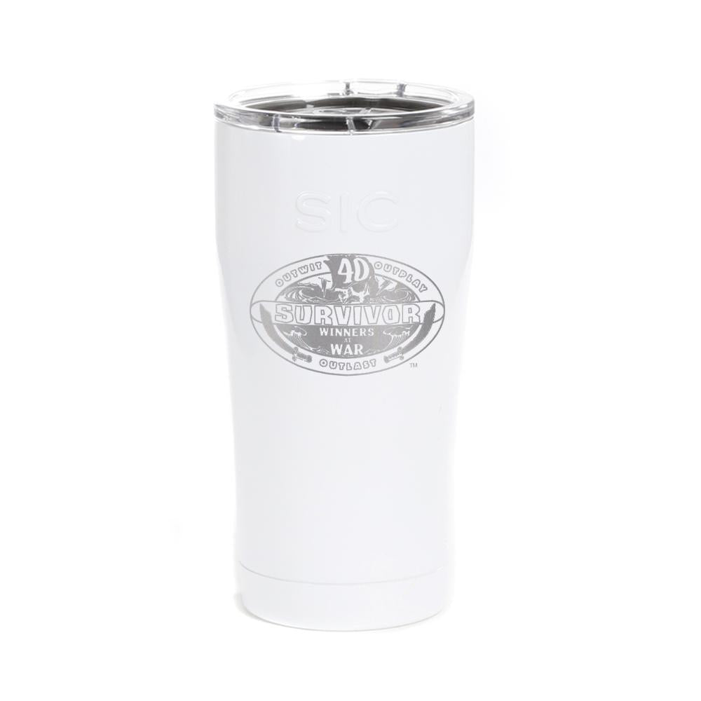Survivor Season 40 Winners at War Logo Laser Engraved SIC Tumbler | Official CBS Entertainment Store