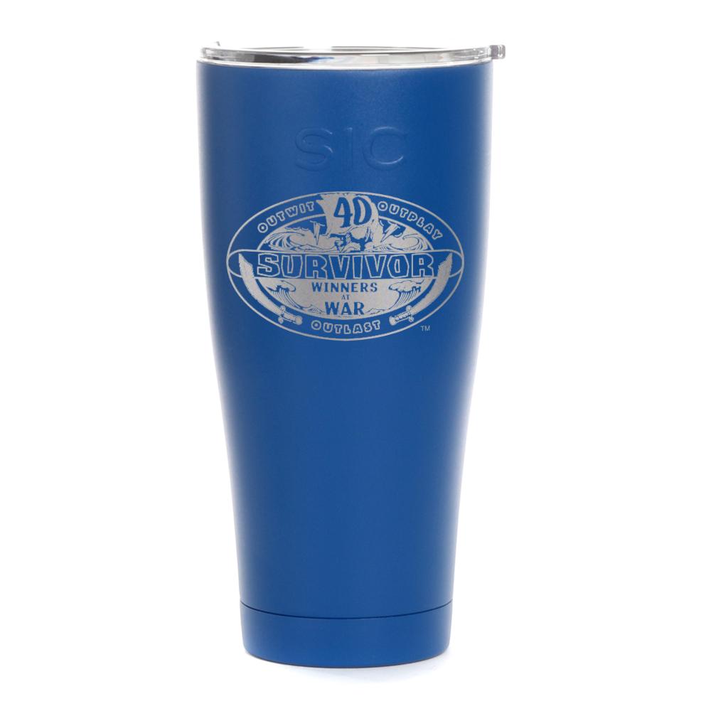 Survivor Season 40 Winners at War Logo Laser Engraved SIC Tumbler | Official CBS Entertainment Store