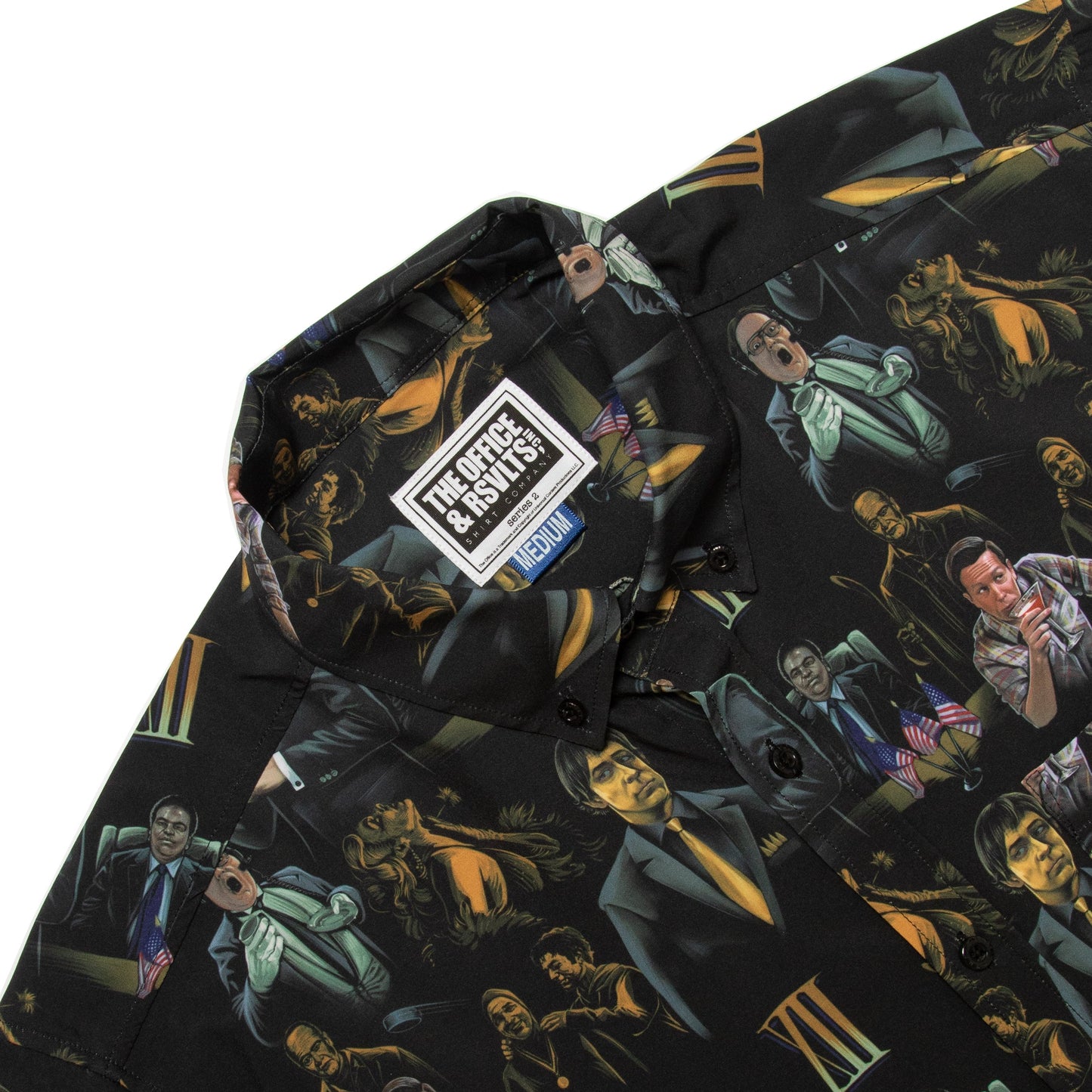 The Office "Threat Level Midnight" Button Down Shirt