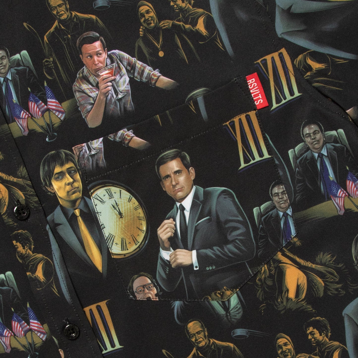 The Office "Threat Level Midnight" Button Down Shirt