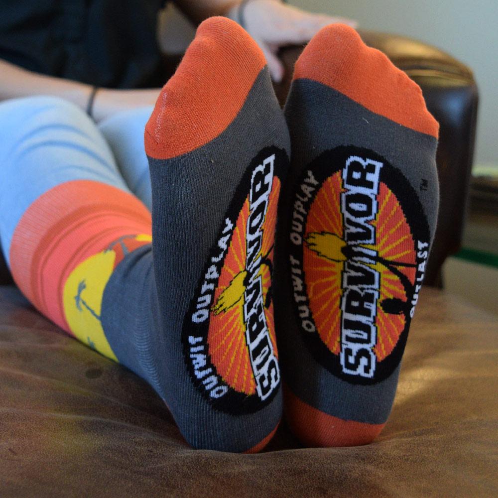 Survivor: Outwit, Outplay, Outlast Sunrise Knit Socks | Official CBS Entertainment Store