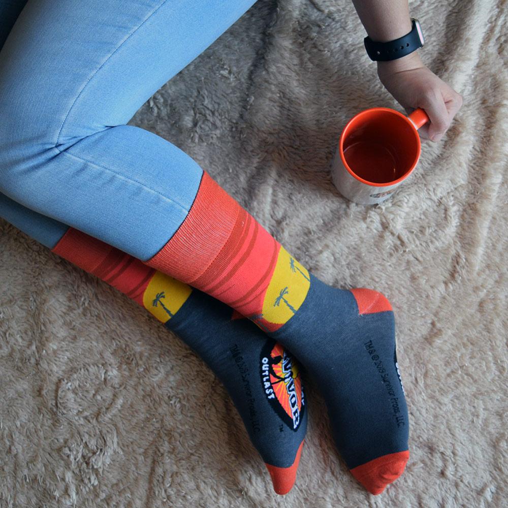 Survivor: Outwit, Outplay, Outlast Sunrise Knit Socks | Official CBS Entertainment Store