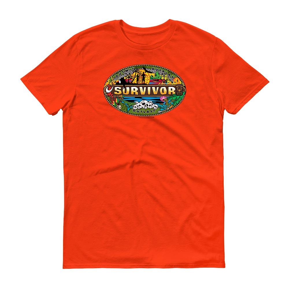 Survivor Mashup Logo Adult Short Sleeve T-Shirt | Official CBS Entertainment Store