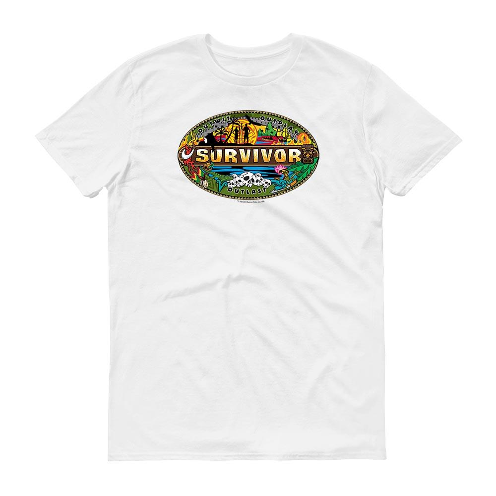 Survivor Mashup Logo Adult Short Sleeve T-Shirt | Official CBS Entertainment Store