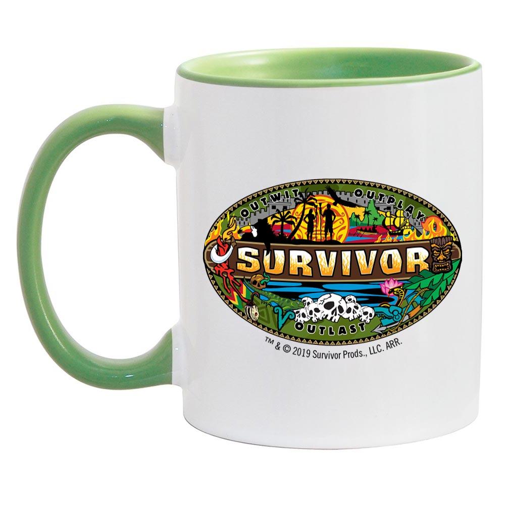 Survivor Mashup Logo Two Tone Mug | Official CBS Entertainment Store