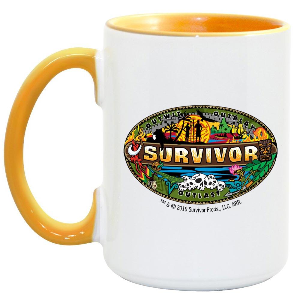 Survivor Mashup Logo Two Tone Mug | Official CBS Entertainment Store