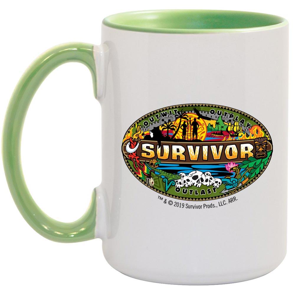 Survivor Mashup Logo Two Tone Mug | Official CBS Entertainment Store