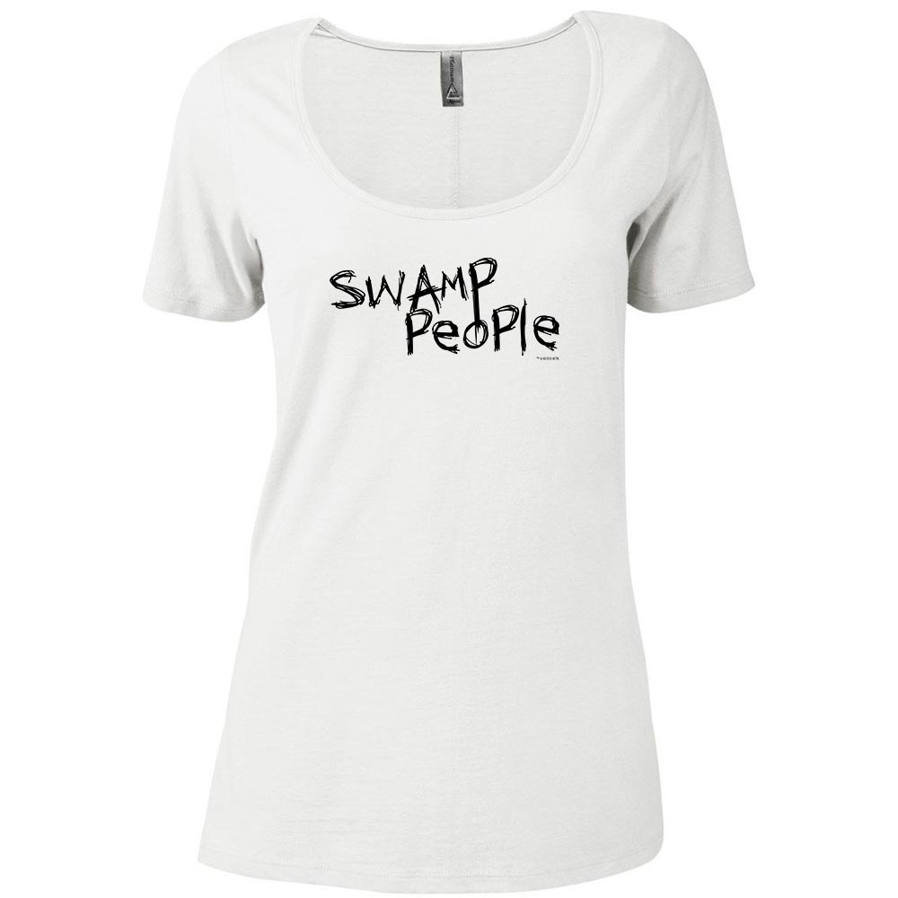 Swamp People Logo Women's Relaxed Scoop Neck T-Shirt
