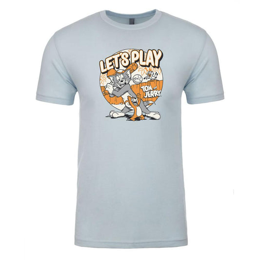 Tom and Jerry Let's Play Adult Short Sleeve T-Shirt