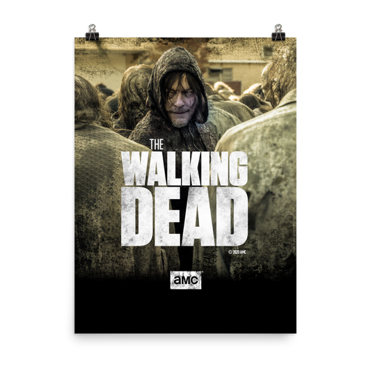 The Walking Dead Daryl Season 10 Premium Satin Poster