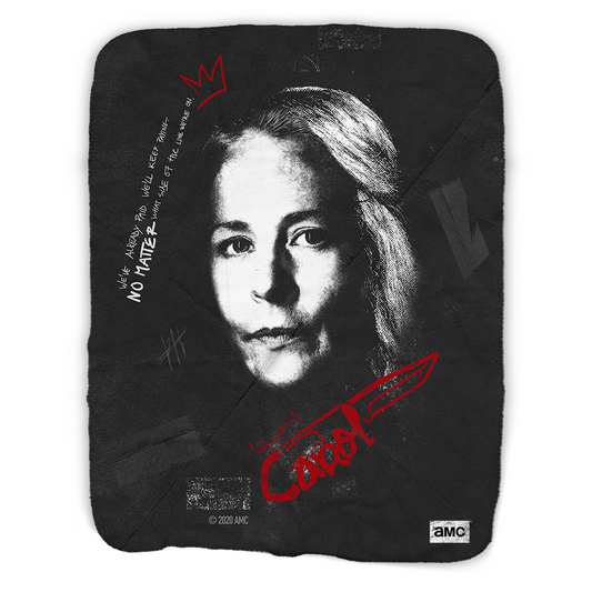 The Walking Dead Carol Graffiti Sherpa Blanket