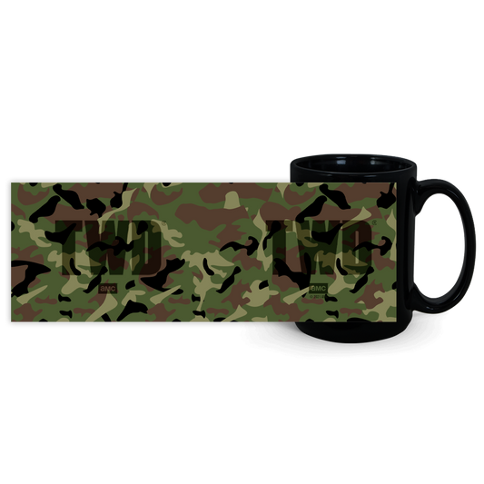 The Walking Dead Camo Logo Black Mug