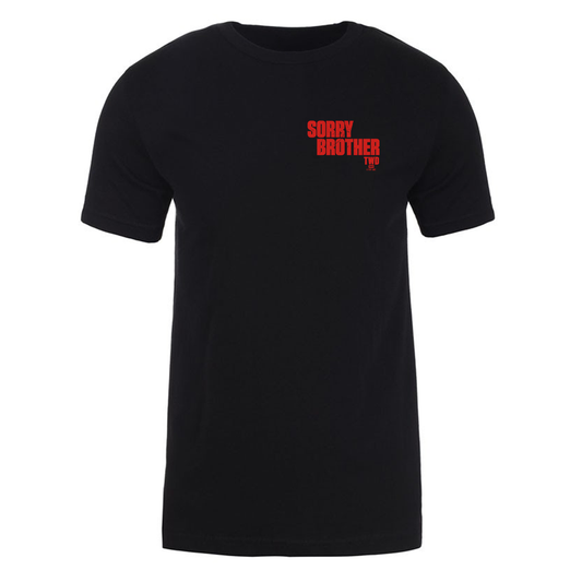 The Walking Dead Sorry Brother Adult Short Sleeve T-Shirt