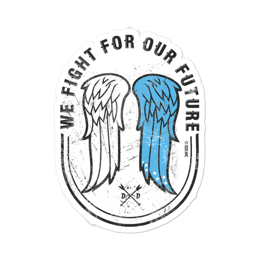 The Walking Dead Wings Die Cut Sticker