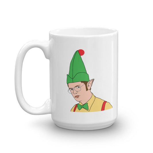 The OfficeDwight Elf White Mug