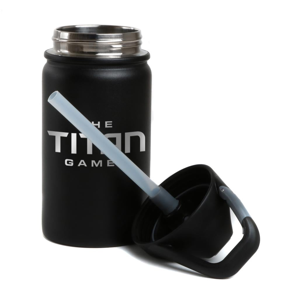 The Titan Games Logo Laser Engraved SIC Water Bottle