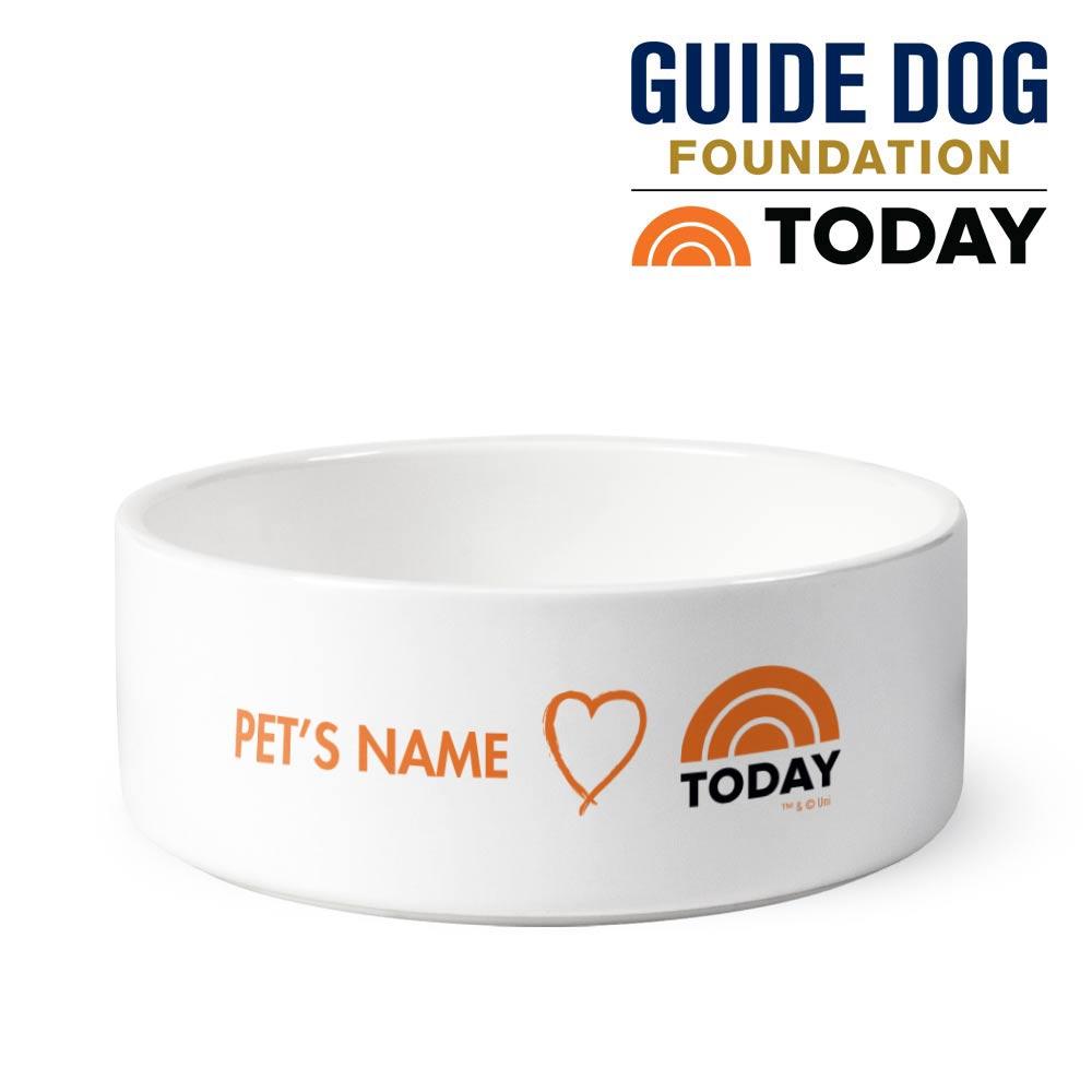 Personalized TODAY Large Pet Bowl