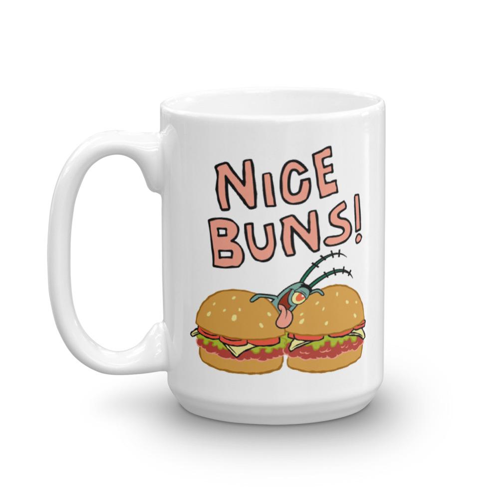 Chum Bucket Nice Buns White Mug - SpongeBob SquarePants Official Shop