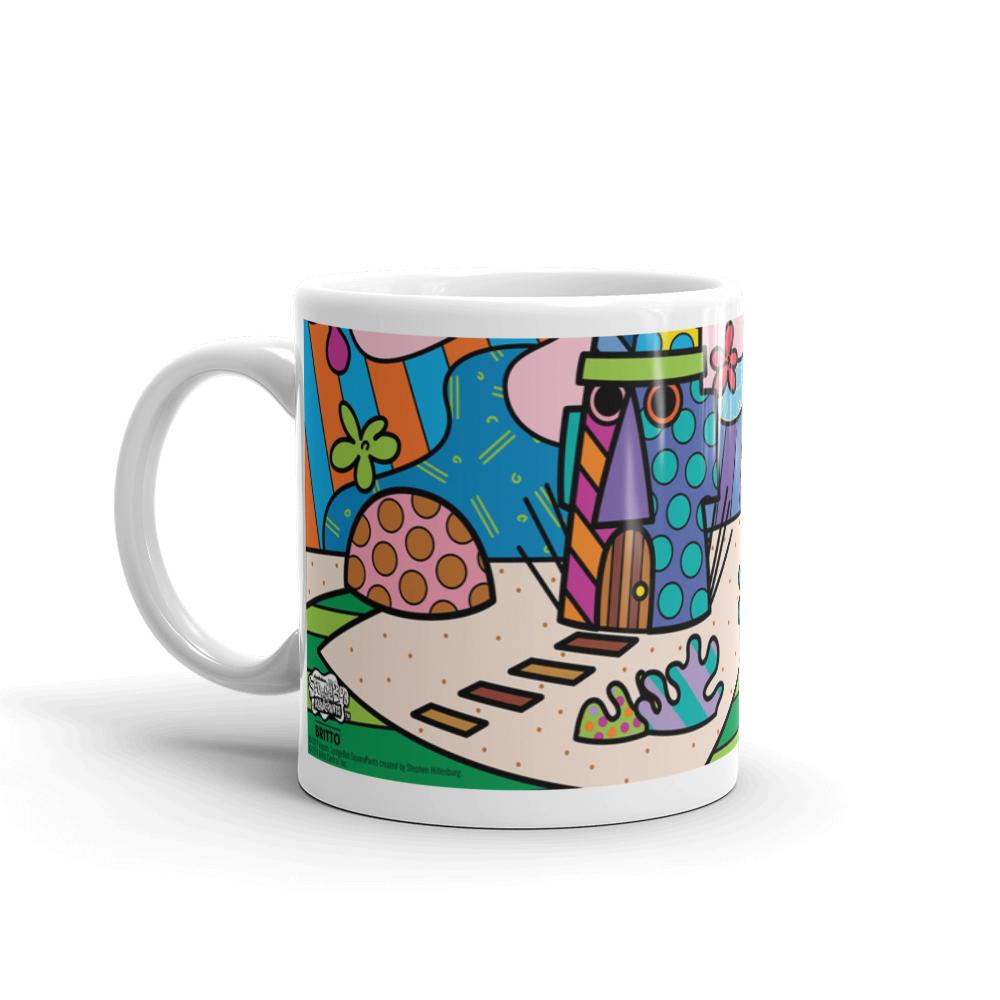 SpongeBob SquarePants Britto White Mug - SpongeBob SquarePants Official Shop