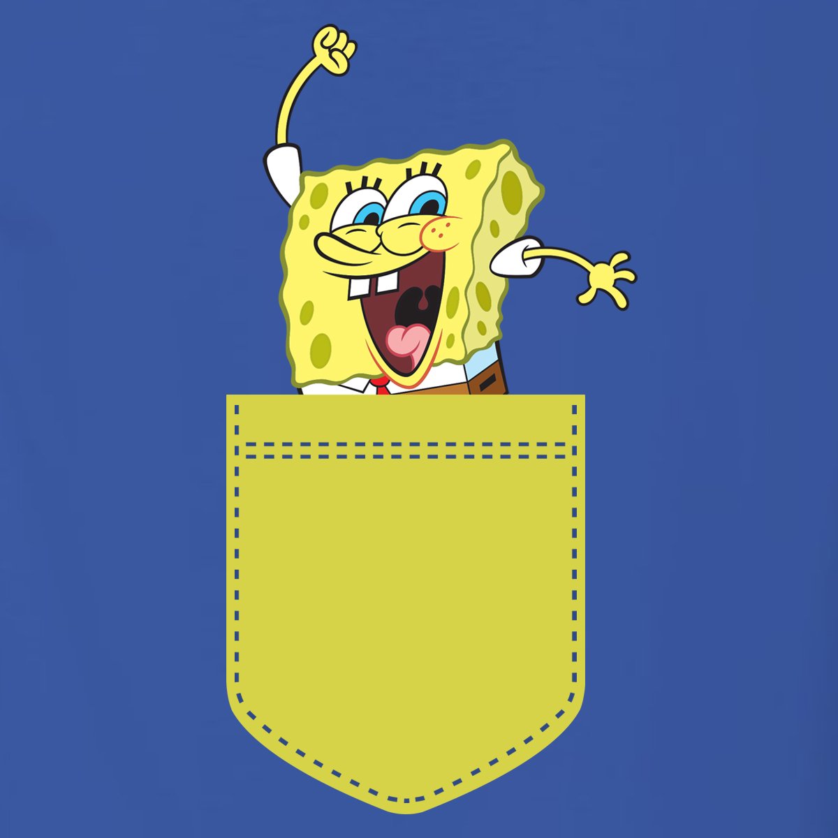 SpongeBob SquarePants Pocket 20th Anniversary Adult Long Sleeve T-Shirt
