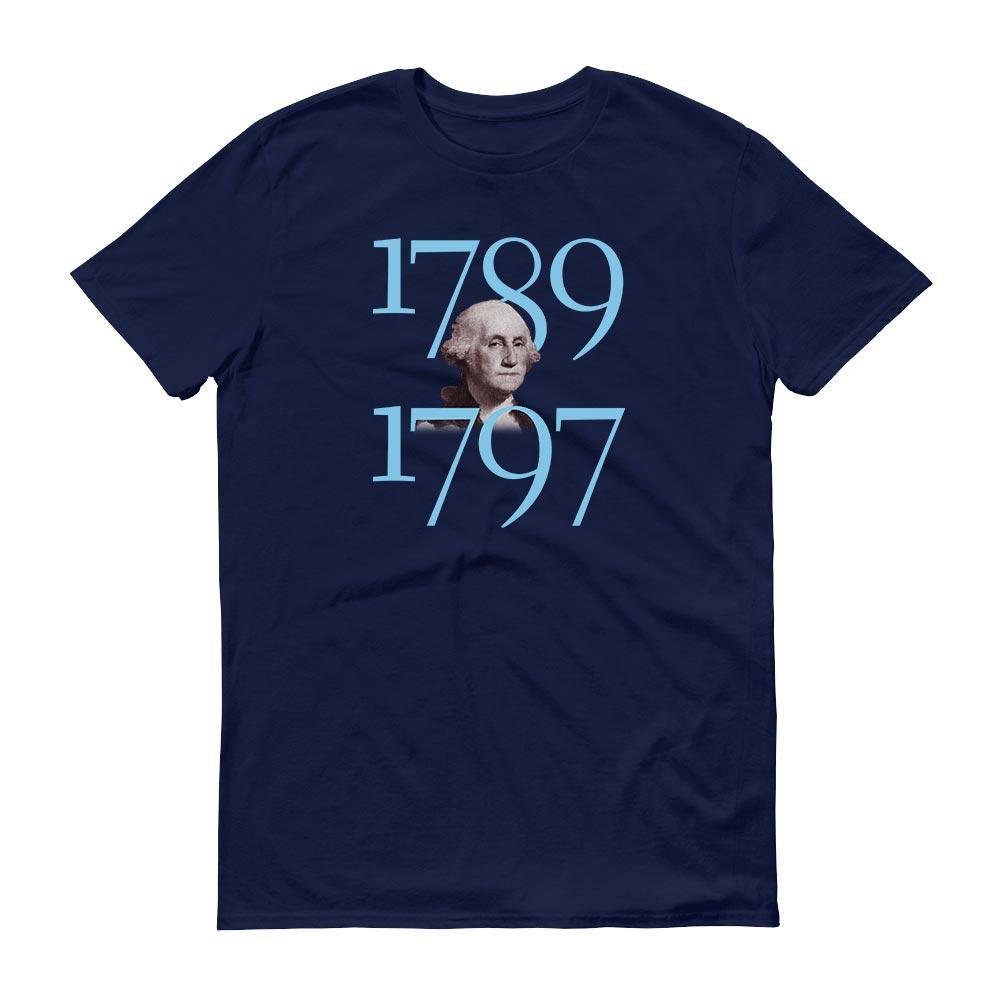 George Washington Produce Peace Quote and Portrait Adult Short Sleeve T-Shirt