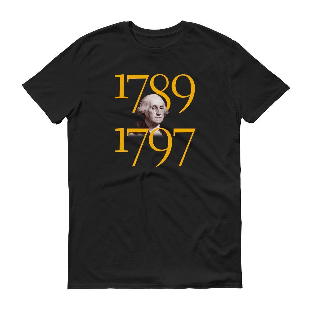 George Washington Truth Will Prevail Quote and Portrait Adult Short Sleeve T-Shirt