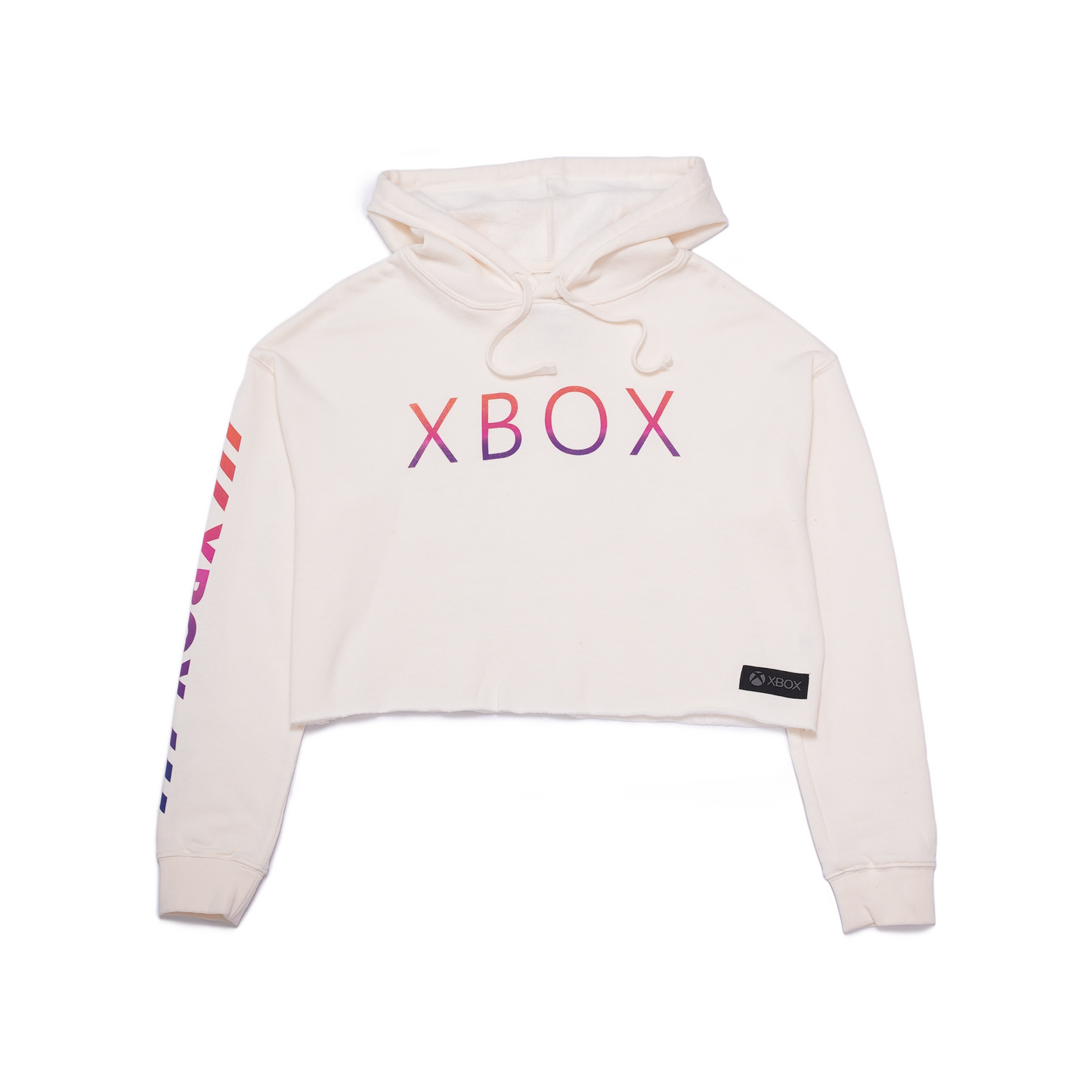 Xbox Summer Wave Cream Women's Crop Hoodie