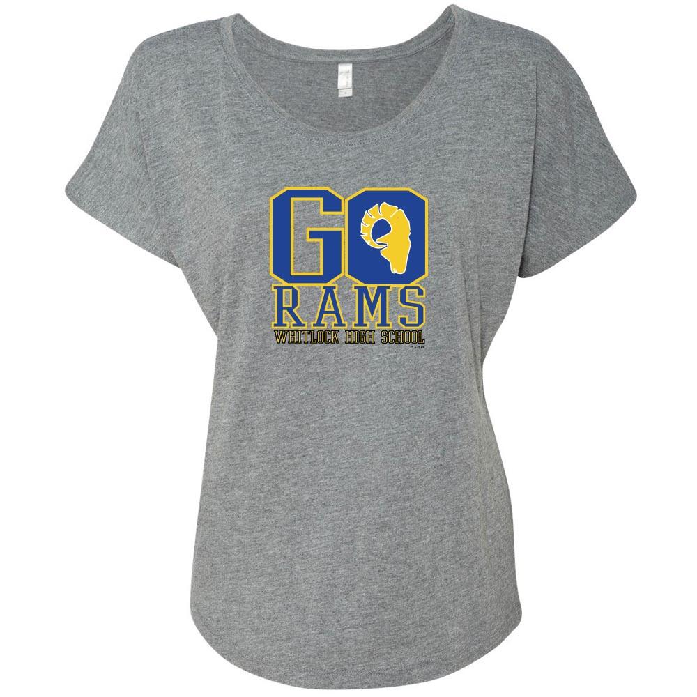 A.P. Bio Go Rams Women's Tri-Blend Dolman T-Shirt