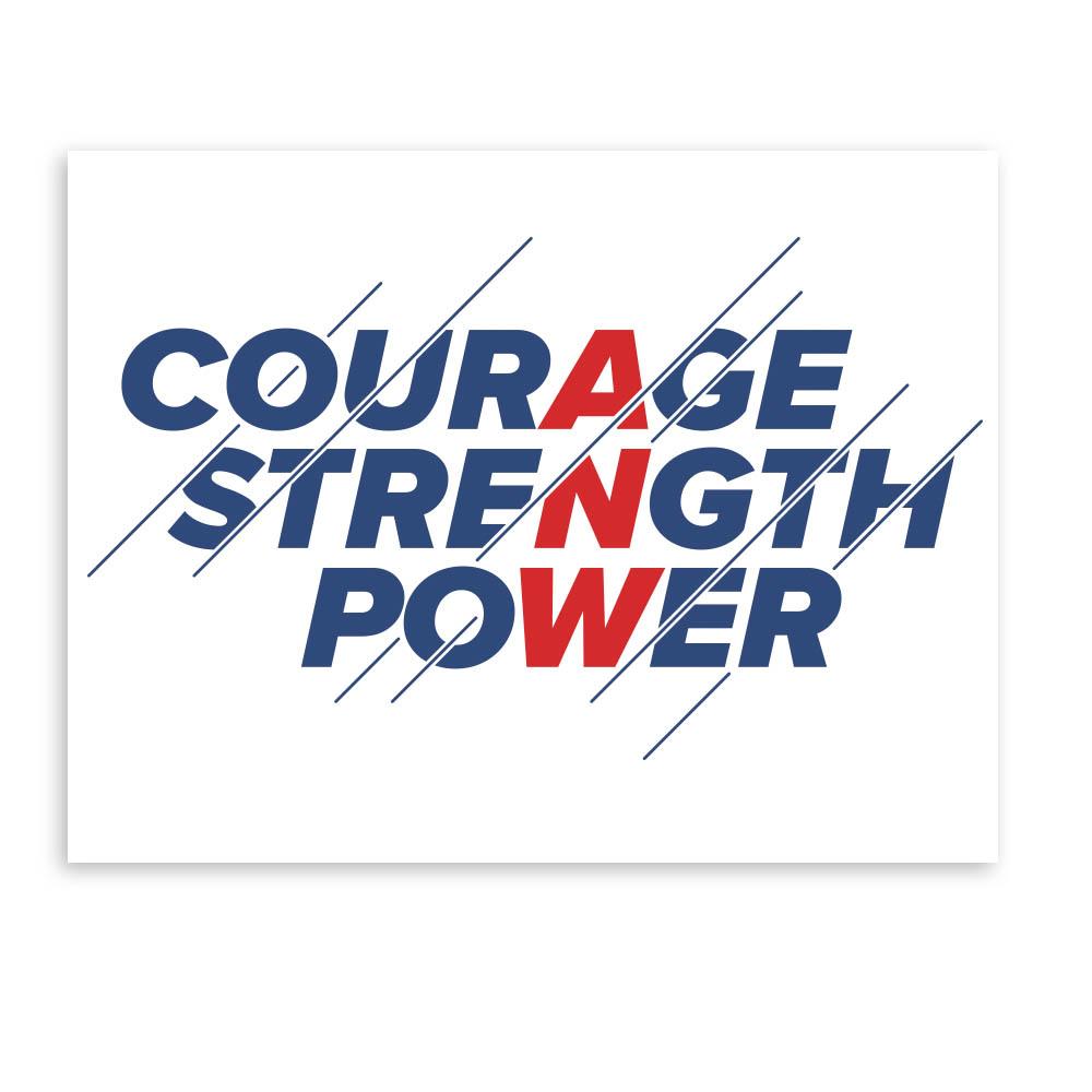 American Ninja Warrior Courage Strength Power Wall Art