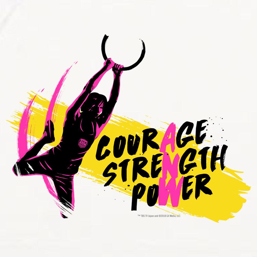 American Ninja Warrior Courage Strength Power Obstacle Kids Hooded Sweatshirt