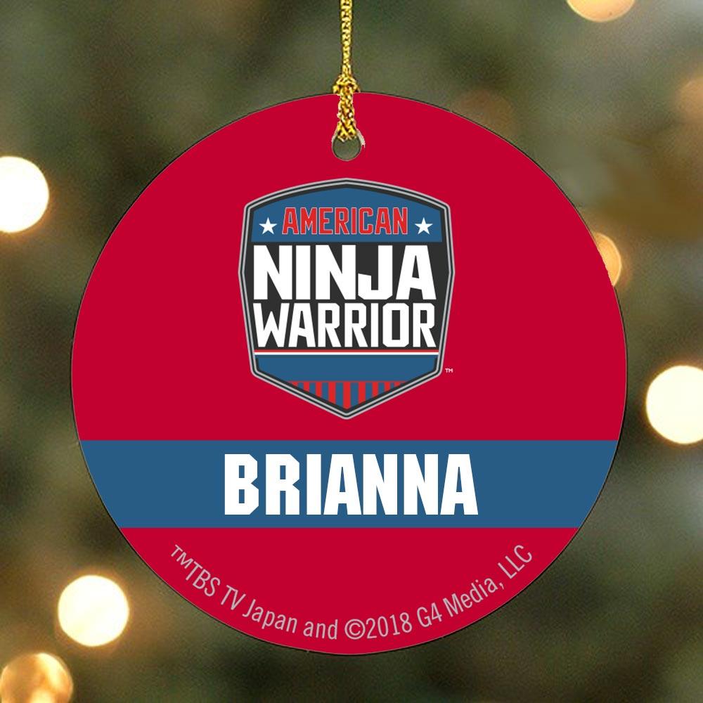 Personalized American Ninja Warrior Ornament