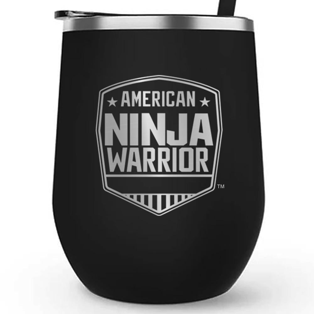 American Ninja Warrior Logo 12 oz Stainless Steel Wine Tumbler