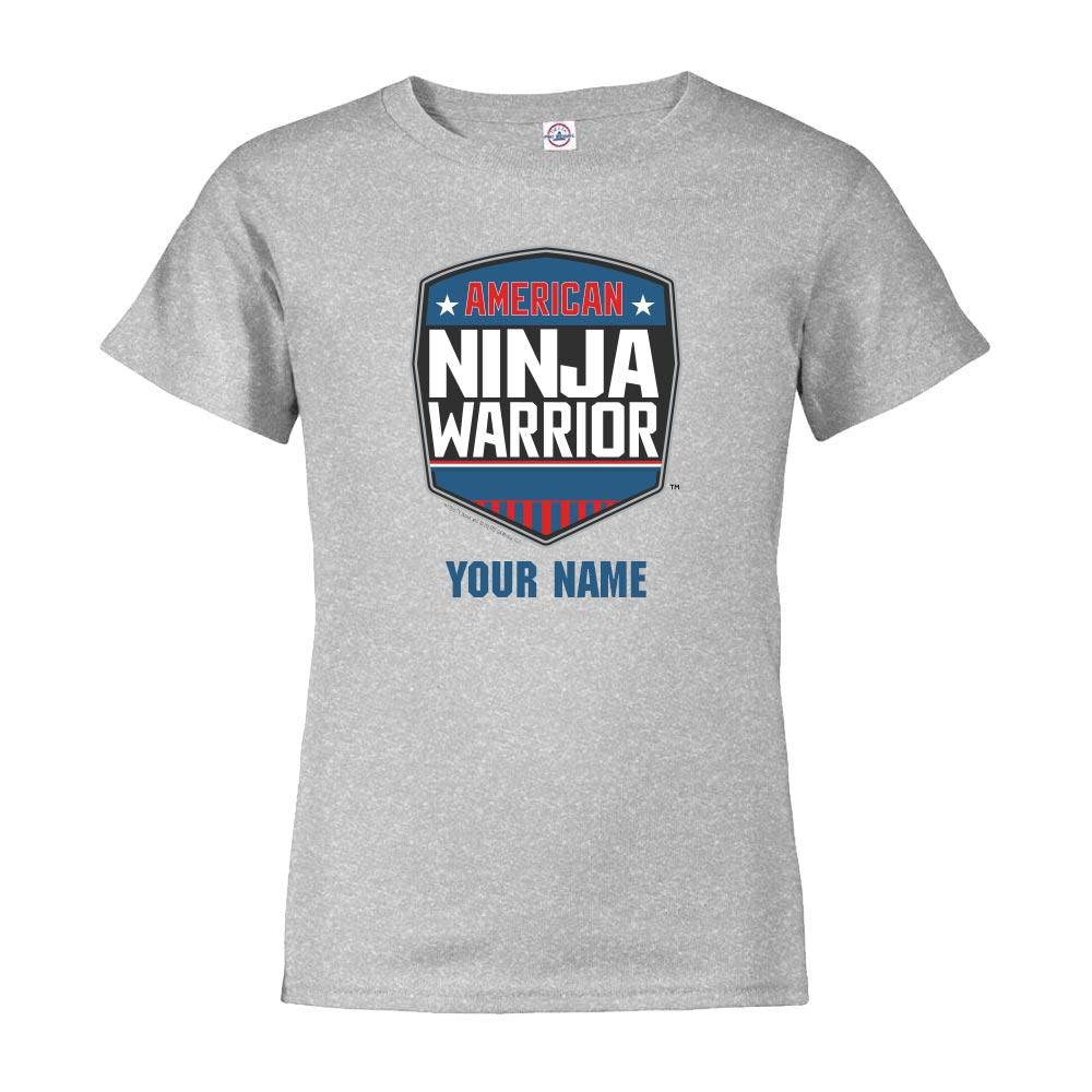 GIFT SUBSCRIPTION - Personalized American Ninja Warrior Logo Kids Short Sleeve T-Shirt