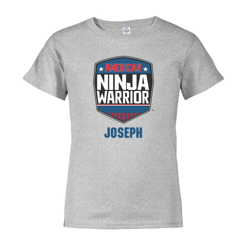 GIFT SUBSCRIPTION - Personalized American Ninja Warrior Logo Kids Short Sleeve T-Shirt